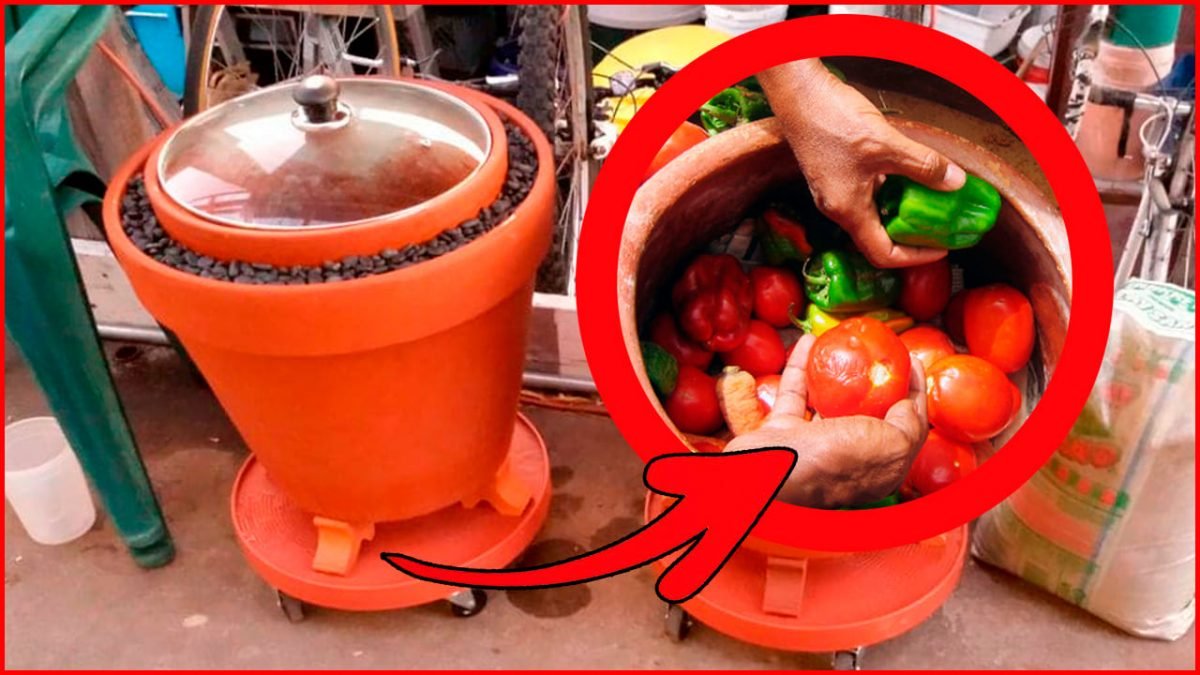 Cómo hacer un refrigerador de arcilla Zeer Pot sin electricidad paso a